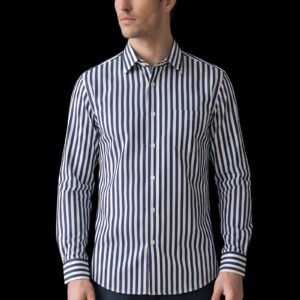 White Stripe Pure Cotton Shirt