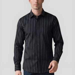 Black Stripe Pure Cotton Shirt